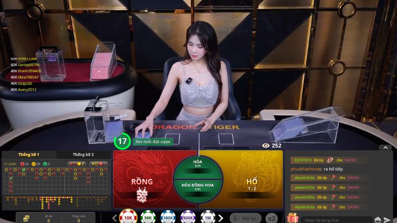 Hướng dẫn cách chơi Rồng Hổ từng bước