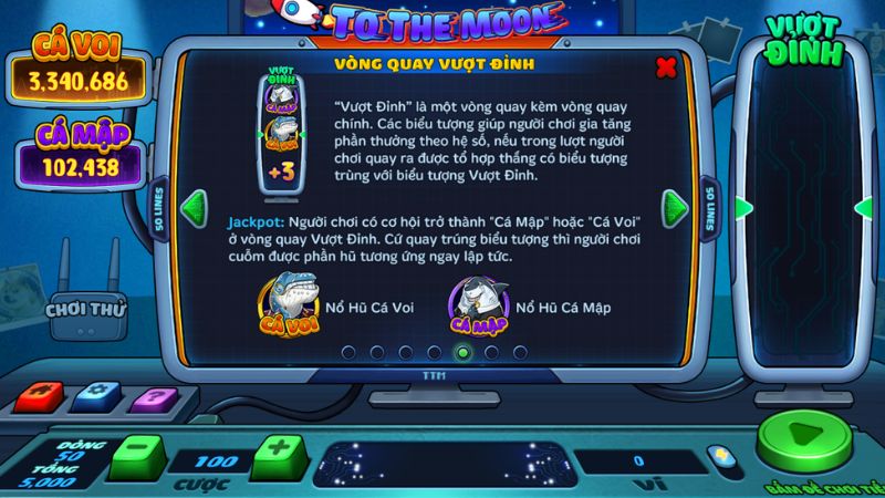 Trải nghiệm nổ hũ To The Moon HitClub